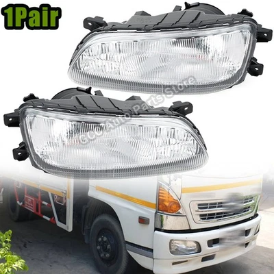 1Pair Headlights For HINO MEGA 500 FC9J Running Light Assembly Fog Light - Image 1 of 4