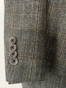 JACK VICTOR Made Canada Blazer Men's 46R Brown 58% Wool Bamboo Blend - Picture 1 of 17