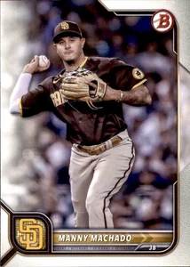 Bowman Base Veteran Paper 2022 #66 Manny Machado San Diego Padres - Imagen 1 de 2