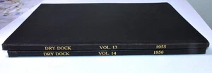 1955 & 1956 The Dry Dock Newspaper US Navy Hospital San Diego Complete Yrs Bound - Picture 1 of 6