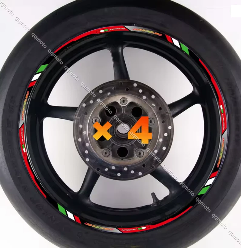 Juego de calcomanías adhesivas para llanta de rueda Aprilia Dorsoduro 750 900 1200 17" rojo Foto 1 de 1