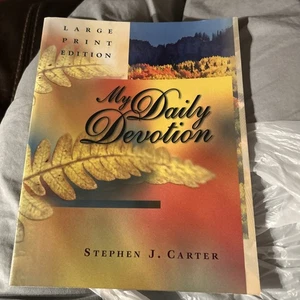 My Daily Devotion Large Print Edition Stephen Carter PB 2002 Religious - Foto 1 di 12
