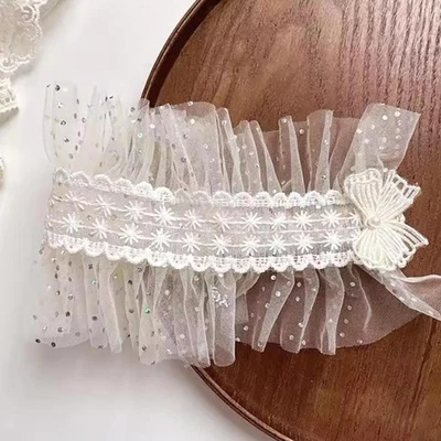 Diadema de encaje Lolita para niñas accesorio para el cabello decoración suave banda para el cabello de moda para Foto 1 de 4