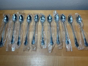 11 WA Rogers Deluxe MANSFIELD Stainless ICED TEA SPOONS 7 5/8" Oneida - New - Bild 1 von 6