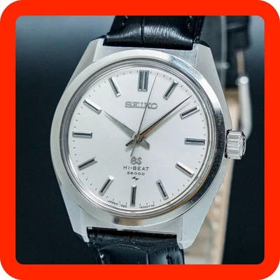 Винтажные 1968 [N-MINT] Grand Seiko 4520-8000 45GS HI-BEAT белое серебро мужские часы - Изображение 1 из 4