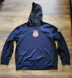Nike Therma-Fit USA Hockey Navy Black Hoodie Gr. XL - Bild 1 von 8