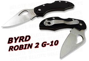Spyderco Byrd Robin 2 G-10 Handle Plain Edge BY10GP2 - Picture 1 of 1