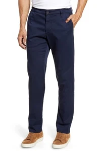 AG The Marshall Dark Navy Slim Chino Trausers US33 ($198) - Picture 1 of 8