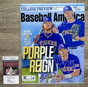 Dylan Crews Autographed Purple Reign National Champions 11x14 Poster Signed JSA - Picture 1 of 3