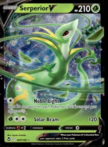 Pokemon TCG SWSH Silver Tempest #007/195 Serperior V NM - Picture 1 of 2
