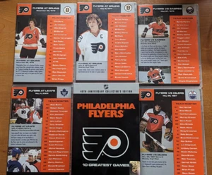 NHL Philadelphia Flyers Greatest Games Set (DVD, 2007, 10-Disc Set) Excellent - Foto 1 di 2