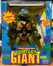 1989 PLAYMATES TMNT TEENAGE MUTANT NINJA TURTLES 13" GIANT LEONARDO NEW IN BOX