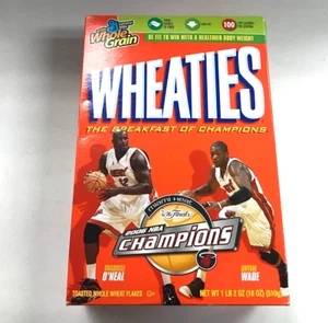 Wheaties Miami Heat NBA Champions 2006 Unopened Box Shaq Wade 112624DMT2 - Picture 1 of 3