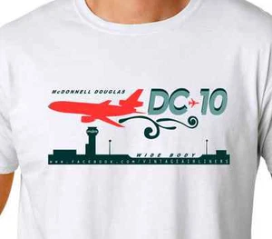 Camiseta blanca de avión de pasajeros DC-10 Airlines Airways - Imagen 1 de 1