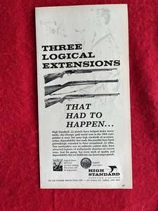 Vintage 1968 Print Ad High Standard.22 Rifles Autoloader & Carbine Ad - Bild 1 von 7