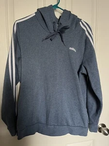 EUC Damen großer Adidas Hoodie Pullover blau Ladies Fit - Bild 1 von 6