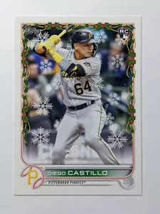 2022 Topps Holiday #HW192 Diego Castillo RC Pirates - Picture 1 of 2