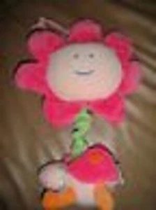 Carters Starter Musical Music Plush Pink Flower Bug Hangs Lights Up Vintage - Picture 1 of 4