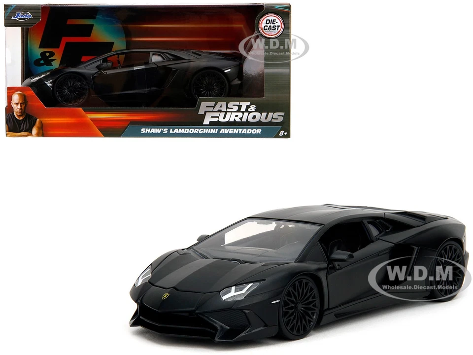 JADA TOYS 1/24 - LAMBORGHINI AVENTADOR - FAST AND FURIOUS 7 36152BK