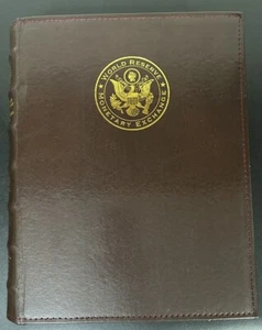 World Reserve Monetary Exchange WITH BOX Money Ledger Album Brown Leather READ! - Picture 1 of 15