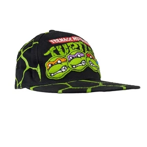 TMNT Teenage Mutant Turtle BORDADA con estampado de concha a presión gorra de pelota - Imagen 1 de 9