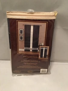 Kent Rod Pocket Panel Black 50" x 84" Black Brand new - Picture 1 of 2