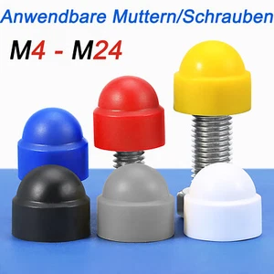Schutzkappen für Schrauben Sechskantschrauben Abdeckkappen Hutmuttern M5 bis M24 - Bild 1 von 113