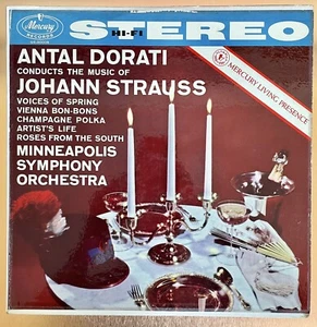 Antal Dorati Conducts the Music of Johann Strauss Mercury Record Album Vinyl LP - Picture 1 of 9
