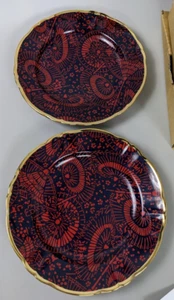 Bitossi Dessert Salad Plates 2 Umbrella Ombrellini La DoubleJ Housewives Plate - Picture 1 of 10
