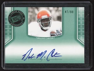2011 Press Pass Delone Carter #SS-DC Autograph Green /99 - Picture 1 of 2
