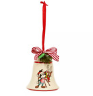 Disney Store Mickey and Minnie Vintage Christmas Bell Hanging Ornament