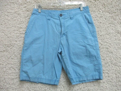 Shorts Columbia 30 Masculino Azul Chino Bolsos 10" Costura Interna Algodão Ajuste Moderno Casual - Imagem 1 de 4