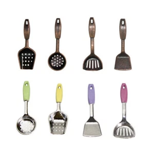 4PCS Kitchenware Dollhouse Miniature 1:12 Scale Spoon Frying Spatula Accessories - Picture 1 of 14