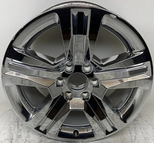 2016 2017 2018 Chevy Silverado 1500 2019 Chevy LD 20” OEM Chrome Clad Wheel 5755 - Picture 1 of 12