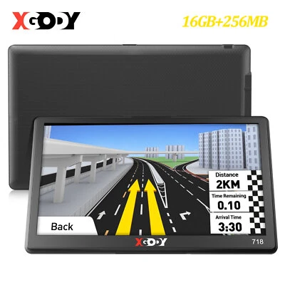 XGODY 718 7 Zoll 7'' Navigationsgerät Auto GPS LKW Wohnmobil Europa Karten 2025 - Bild 1 von 4