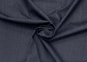 DARK INDIGO DENIM 12 Unzen 100 % BAUMWOLLE BEKLEIDUNG MULTIUSE USA STOFF VON 1/2 YARD 60 ZOLL W - Bild 1 von 5