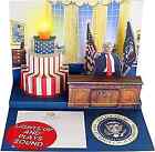 Pop Up Birthday Card With Light & Sound Says Happy Birthday - Oval Office
