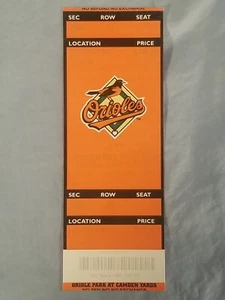 9/2/1999 Cal Ripken Jr. 400th Home Run Ticket Baltimore Orioles vs Devil Rays - Picture 1 of 2
