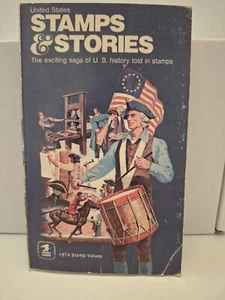 UNITED STATES STAMPS & STORIES BOOKLET 1974 STAMP VALUES - Picture 1 of 2