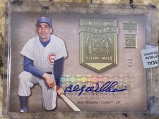 2005 UD HOF Hall of Fame Seasons GOLD Billy Williams Cubs Auto 1/5