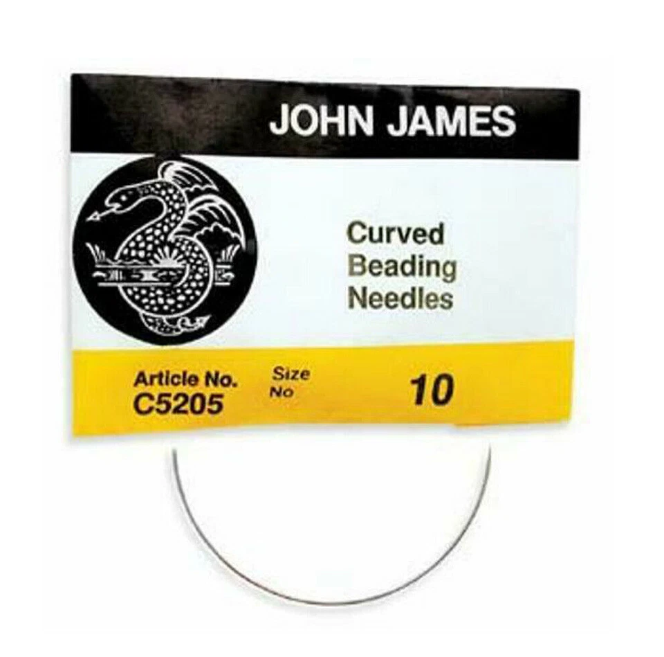 John James Curved Beading Needles Size 10 - 25 Beading Needles - Image 1 of 1
