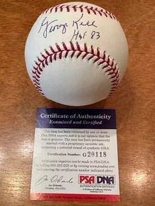 George Kell Autographed Signed OMLB w Inscr  (PSA) - Picture 1 of 3