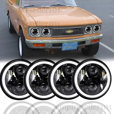4 шт светодиодных фар 5,75 дюйма 5-3/4 дюйма дальний/ближний свет угловые глаза для Chevy LUV 1972-1978 - Изображение 1 из 4