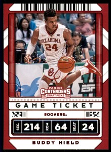 2020-21 Panini Contenders Draft Picks Variations Game Ticket Red Buddy Hield #24