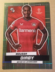 TOPPS FOOTBALL SUPERSTARS 2022/23 22/23 MOUSSA DIABY BAYER SUPER RARE #055/199 - Picture 1 of 2