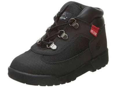 Timberland Field Boot Niños Pequeños Trigo Negro Helcor Cuero Niños Botas 3381R Foto 1 de 4