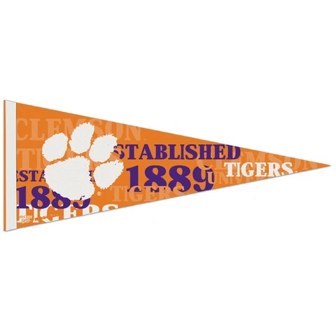 CLEMSON TIGERS ROLL UP PREMIUM FELT PENNANT 12"x30" NEW WINCRAFT 🐯 Cover
