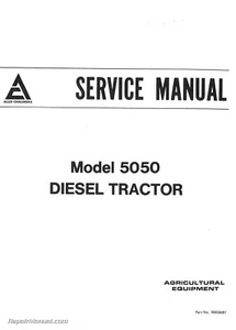 Allis Chalmers 5050 Diesel Tractor Service Manual - Bild 1 von 1
