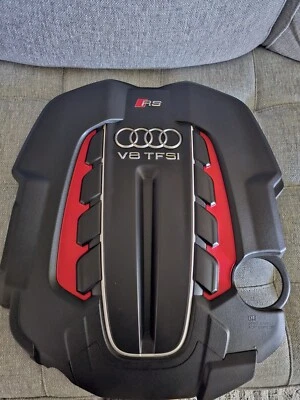 2014 2015 2016 2017 2018 AUDI RS7 OEM 4.0L ENGINE COVER PANEL WITH HEAT SHIELD Foto 1 de 2