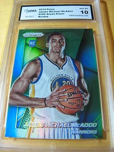 JAMES MICHAEL MCADOO WARRIORS 2014 PRIZM ROOKIE RC GREEN PRIZM # 296 GRADED 10 - Bild 1 von 1